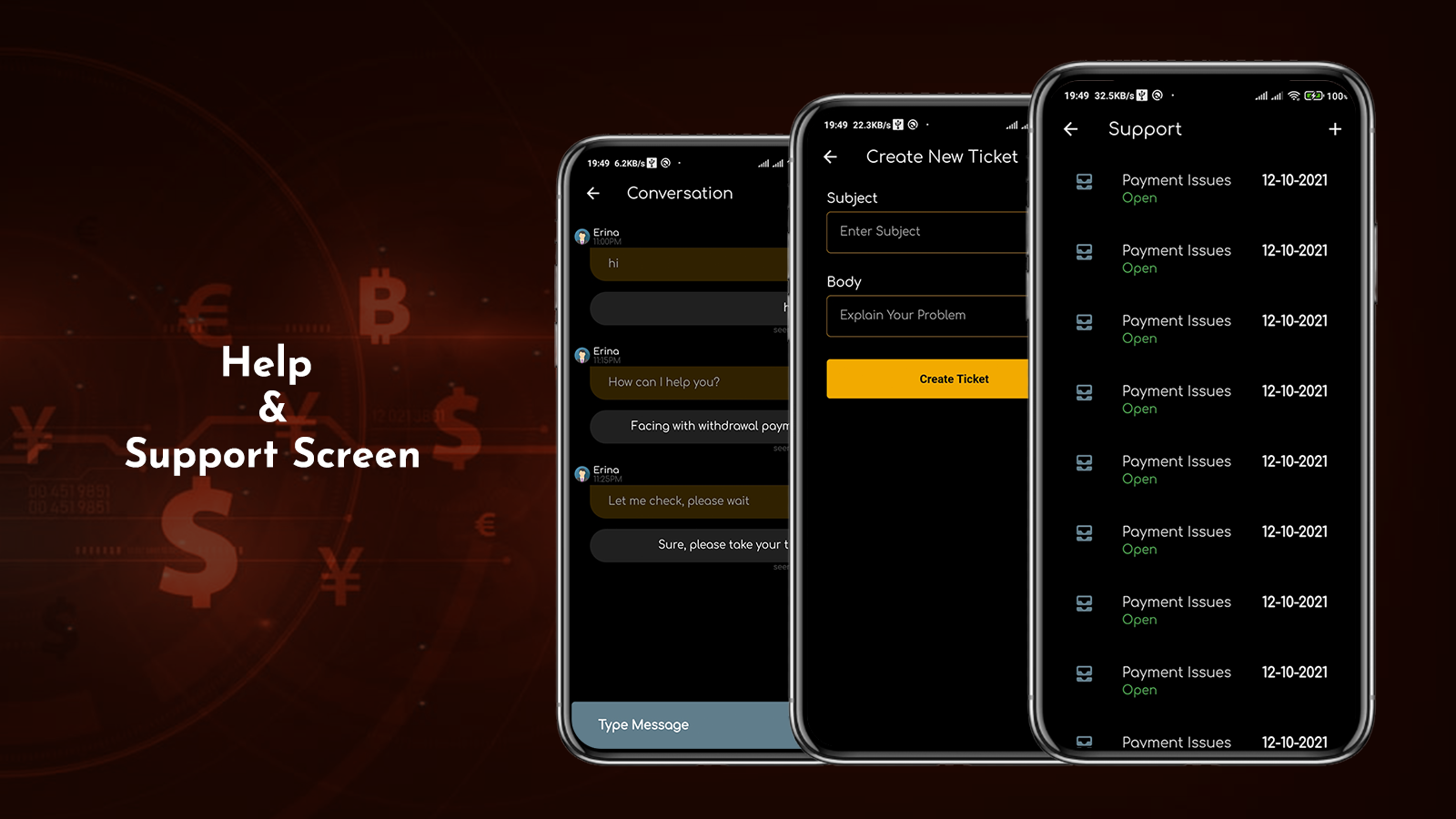 MyCoin Digital Coin Currency Wallet and Payment Gateway Flutter App